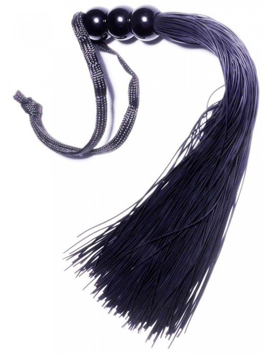 Черная силиконовая плетка - 25,4 см. - Boys of Toys - купить с доставкой в Екатеринбурге