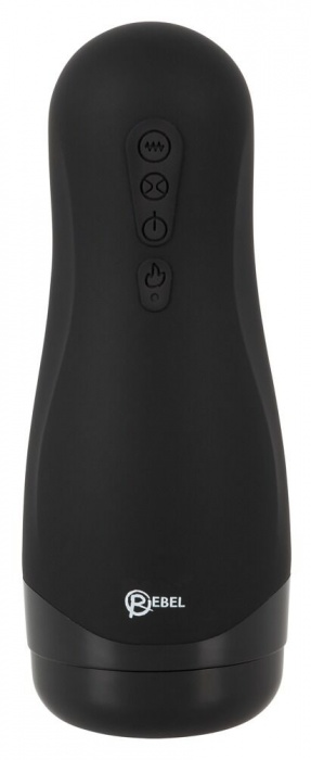 Черный вибромастурбатор с подогревом Masturbator with 3 Functions - Orion - в Екатеринбурге купить с доставкой