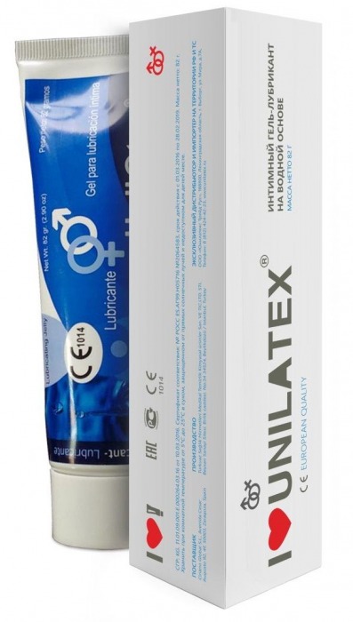 Лубрикант на водной основе Unilatex Gel - 80 мл. - Unilatex - купить с доставкой в Екатеринбурге