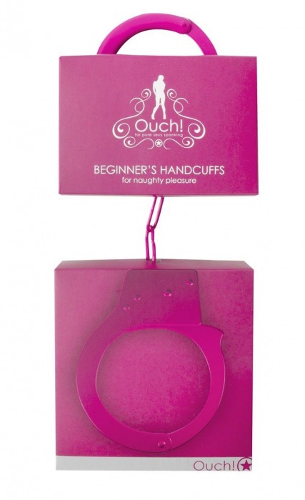 Розовые наручники OUCH! Pink - Shots Media BV - купить с доставкой в Екатеринбурге