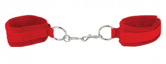 Красные наручники Velcro Cuffs Red - Shots Media BV - купить с доставкой в Екатеринбурге