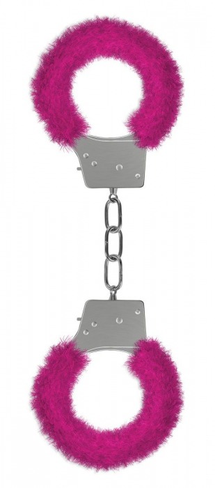 Пушистые розовые наручники OUCH! Pink - Shots Media BV - купить с доставкой в Екатеринбурге