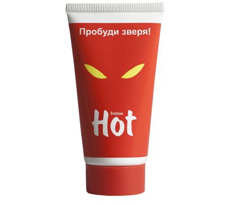 Возбуждающая гель-смазка HOT с женьшенем - 50 мл. - Eroticon - купить с доставкой в Екатеринбурге