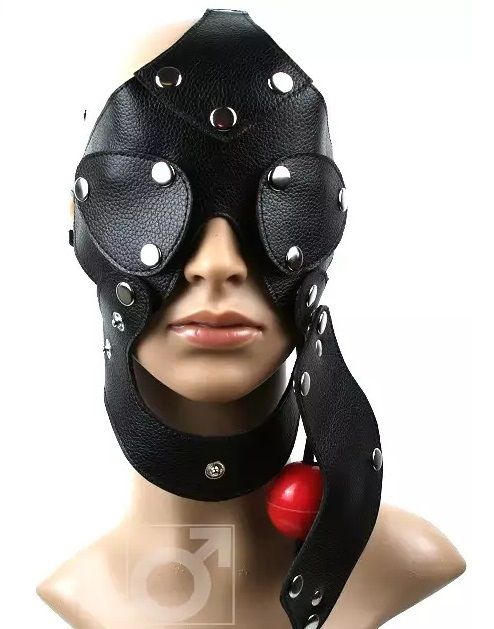 Разъёмная шлем-маска с кляпом - Подиум - купить с доставкой в Екатеринбурге