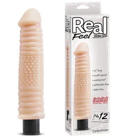 Реалистичный вибромассажер Real Feel Lifelike Toyz №12 - 26,7 см. - Pipedream