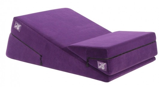 Фиолетовая подушка для секса из двух частей  Liberator Wedge/Ramp Combo - Liberator - купить с доставкой в Екатеринбурге