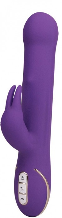 Фиолетовый вибратор со стимулятором клитора Rabbit Tres Chic - 23 см. - Orion