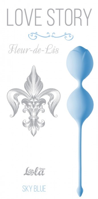Голубые вагинальные шарики Fleur-de-lisa - Lola Games