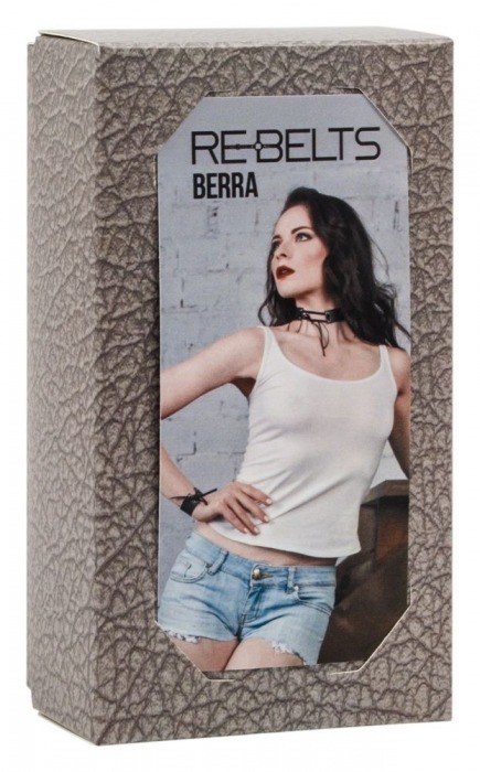 Чокер со шнуровкой Berra Black - Rebelts - купить с доставкой в Екатеринбурге