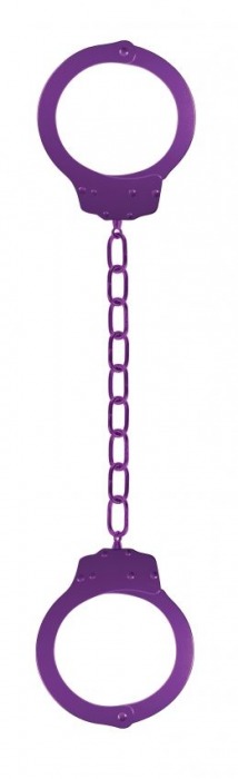 Фиолетовые металлические кандалы Metal Ankle Cuffs - Shots Media BV - купить с доставкой в Екатеринбурге