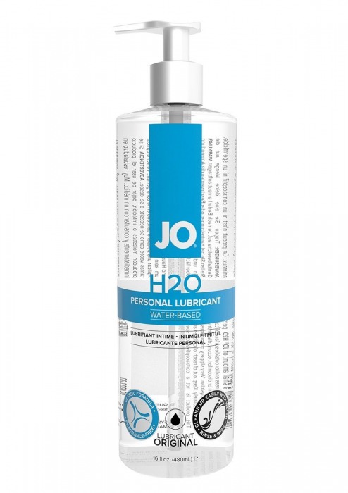 Лубрикант на водной основе JO Personal Lubricant H2O с дозатором - 480 мл. - System JO - купить с доставкой в Екатеринбурге