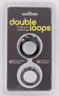 Набор из 2 эрекционных колец Double Loops - Gopaldas - в Екатеринбурге купить с доставкой