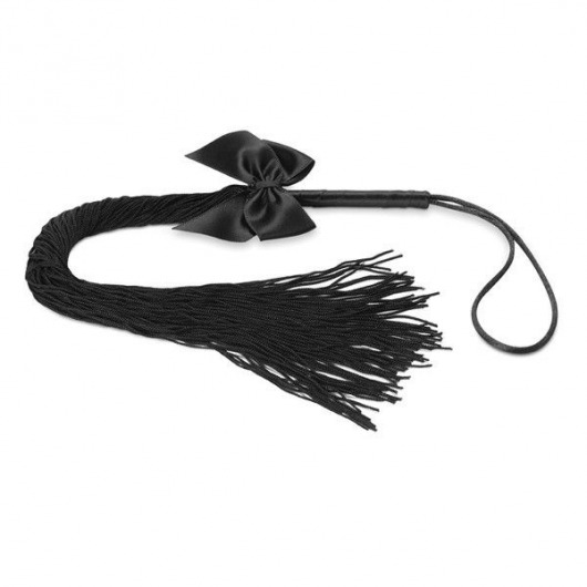 Чёрная плётка Lilly Whip Bijoux - Bijoux Indiscrets - купить с доставкой в Екатеринбурге