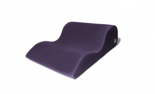 Фиолетовая большая подушка для любви Liberator Retail Hipster с чехлом из вельвета - Liberator - купить с доставкой в Екатеринбурге