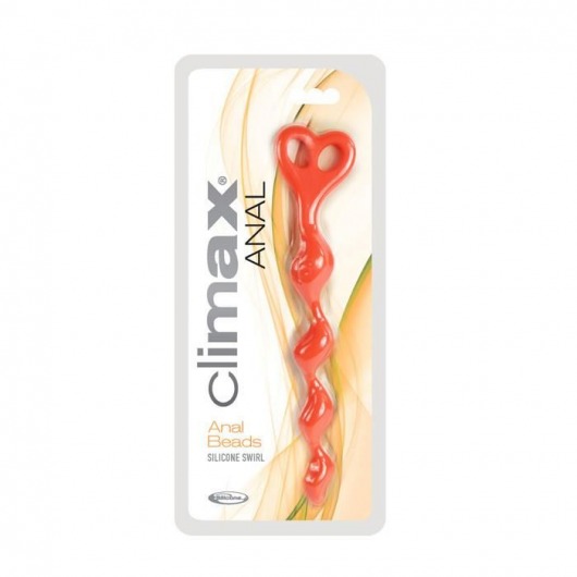 Анальная цепочка Climax Anal Silicone Swirl - 27 см. - Topco Sales