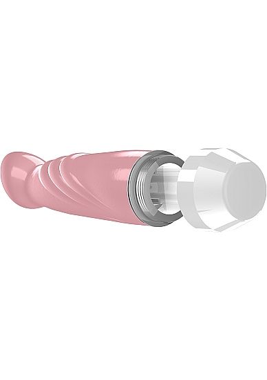 Розовый вибратор Livvy со скошенной головкой - 15,5 см. - Shots Media BV