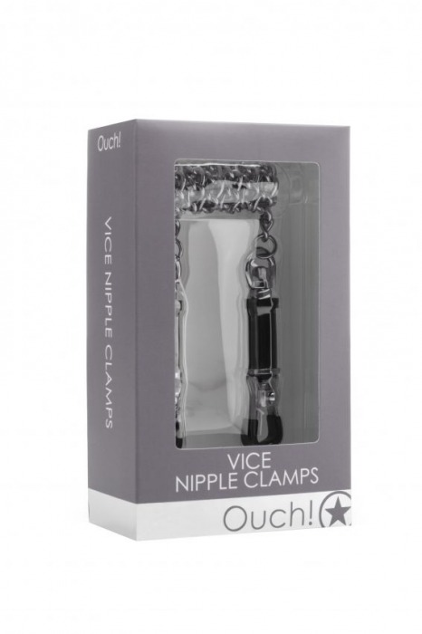 Серебристые зажимы для сосков Vice Nipple Clamps - Shots Media BV - купить с доставкой в Екатеринбурге