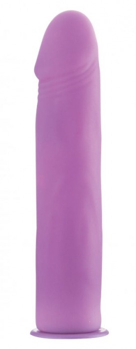 Фиолетовый страпон Deluxe Silicone Strap On 8 Inch - 20 см. - Shots Media BV - купить с доставкой в Екатеринбурге