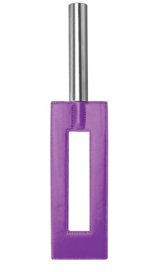 Фиолетовая шлёпалка Leather Gap Paddle - 35 см. - Shots Media BV - купить с доставкой в Екатеринбурге