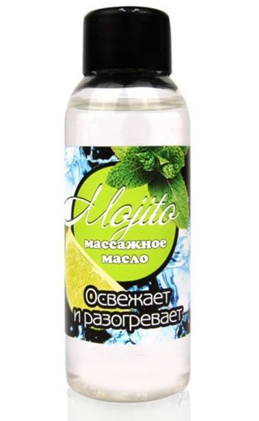 Массажное масло для тела Mojito с ароматом лайма - 50 мл. - Биоритм - купить с доставкой в Екатеринбурге