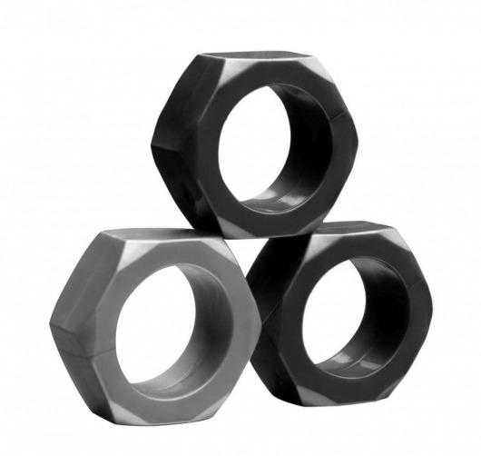Набор из 3 эрекционных колец разного цвета - Доминирующее кольцо - в Екатеринбурге купить с доставкой