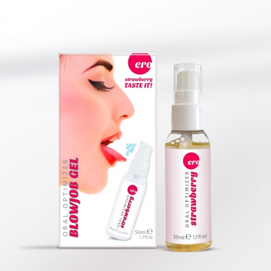 Увлажняющий гель для орального секса с ароматом клубники - 50 мл. - Ero - купить с доставкой в Екатеринбурге