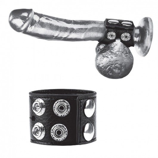 Ремень на член и мошонку 1.5  Cock Ring With Ball Strap - BlueLine - купить с доставкой в Екатеринбурге