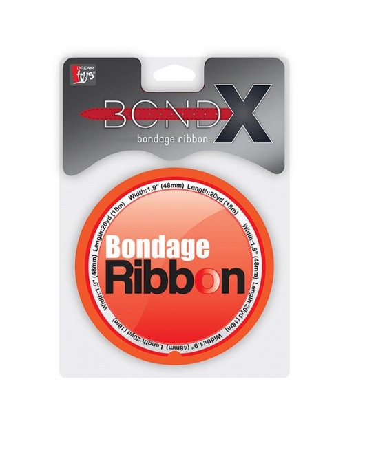 Красная лента для связывания BONDX BONDAGE RIBBON - 18 м. - Dream Toys - купить с доставкой в Екатеринбурге