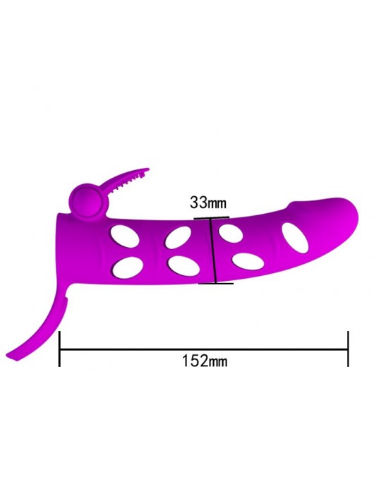 Насадка с закрытой головкой и виброэлементом для клиторального массажа - Baile - в Екатеринбурге купить с доставкой