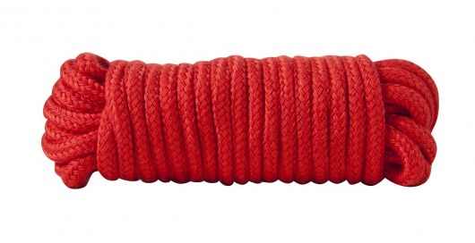 Красная хлопковая верёвка Bondage Rope 16 Feet - 5 м. - Blush Novelties - купить с доставкой в Екатеринбурге