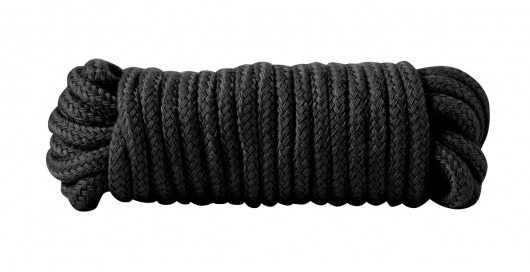 Чёрная хлопковая верёвка Bondage Rope 16 Feet - 5 м. - Blush Novelties - купить с доставкой в Екатеринбурге