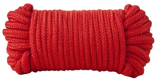 Красная хлопковая верёвка Bondage Rope 33 Feet - 10 м. - Blush Novelties - купить с доставкой в Екатеринбурге
