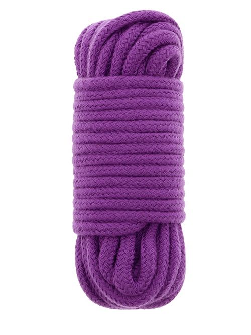 Фиолетовая хлопковая веревка BONDX LOVE ROPE 10M PURPLE - 10 м. - Dream Toys - купить с доставкой в Екатеринбурге