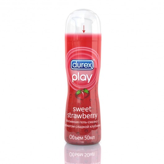 Интимная гель-смазка DUREX Play Sweet Strawberry с ароматом сладкой клубники - 50 мл. - Durex - купить с доставкой в Екатеринбурге