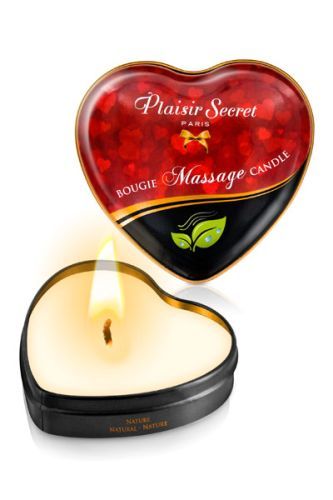 Массажная свеча с нейтральным ароматом Bougie Massage Candle - 35 мл. - Plaisir Secret - купить с доставкой в Екатеринбурге