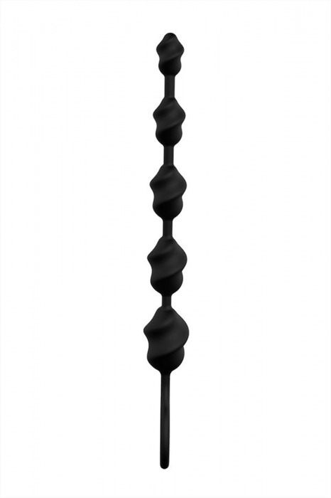 Чёрная анальная цепочка S-HANDE Lala - 23,1 см. - S-HANDE