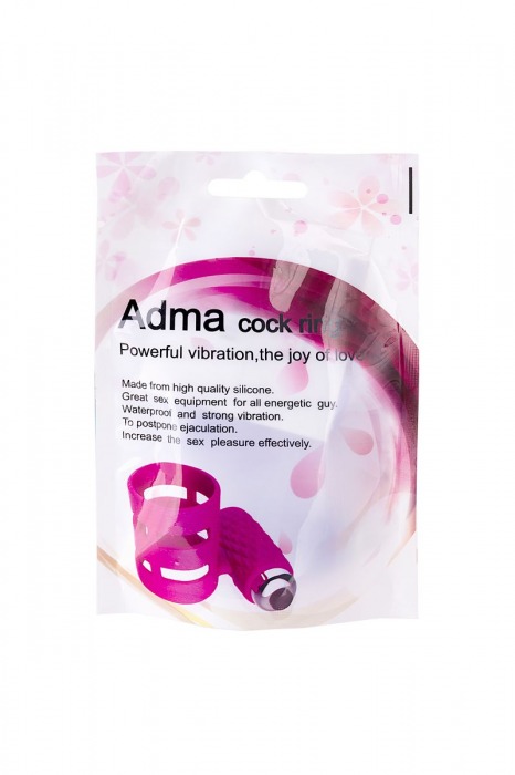 Розовое эрекционное виброкольцо ADMA - Dibe - в Екатеринбурге купить с доставкой