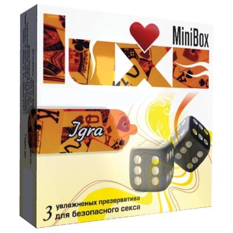 Презервативы Luxe Mini Box  Игра  - 3 шт. - Luxe - купить с доставкой в Екатеринбурге