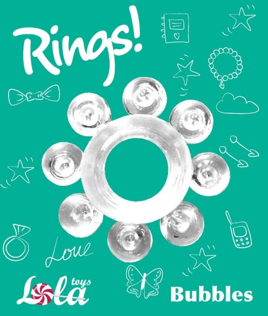 Прозрачное эрекционное кольцо Rings Bubbles - Lola Games - в Екатеринбурге купить с доставкой Прозрачное эрекционное кольцо Rings Bubbles - Lola Games - в Екатеринбурге купить с доставкой