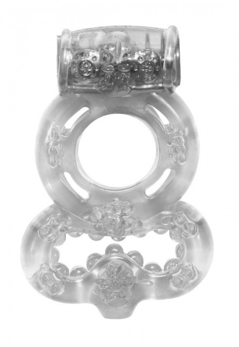 Прозрачное эрекционное кольцо Rings Treadle с подхватом - Lola Games - в Екатеринбурге купить с доставкой