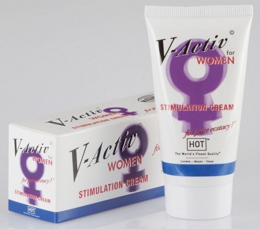 Стимулирующий крем для женщин V-activ - 50 мл. - HOT - купить с доставкой в Екатеринбурге