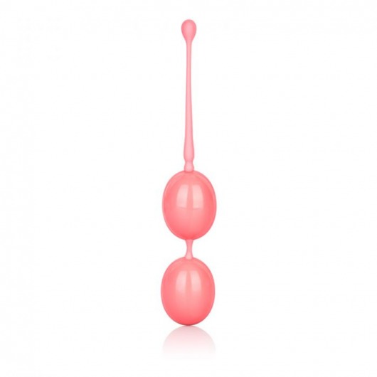 Розовые вагинальные шарики Weighted Kegel Balls - California Exotic Novelties
