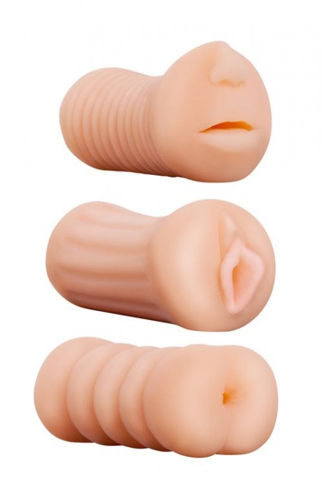 Набор из 3 мастурбаторов LIFELIKE STROKER SET - Dream Toys - в Екатеринбурге купить с доставкой