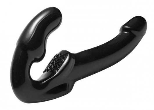 Чёрный безремневой страпон Revolver - XR Brands - купить с доставкой в Екатеринбурге
