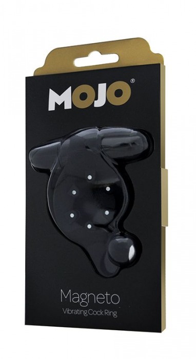 Чёрное эрекционное кольцо с магнитами MOJO MAGNETO - Seven Creations - в Екатеринбурге купить с доставкой