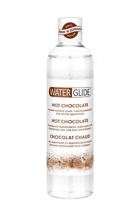 Лубрикант на водной основе с ароматом шоколада HOT CHOCOLATE - 300 мл. - Waterglide - купить с доставкой в Екатеринбурге