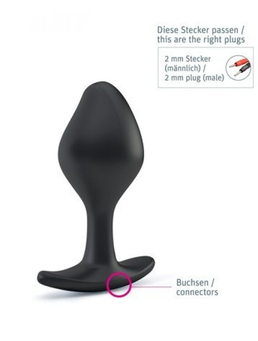 Анальная пробка Rocking Force S для электростимуляции - 9,5 см. - MyStim - купить с доставкой в Екатеринбурге