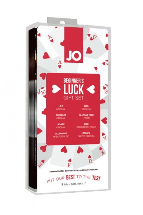 Подарочный набор смазок Beginner’s Luck Kit – 8 саше по 3 мл. - System JO - купить с доставкой в Екатеринбурге