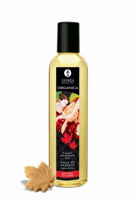 Массажное масло с ароматом кленового сиропа Organica Maple Delight - 250 мл. - Shunga - купить с доставкой в Екатеринбурге
