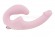 Нежно-розовый анатомический страпон с вибрацией - Главсексмаг - купить с доставкой в Екатеринбурге
